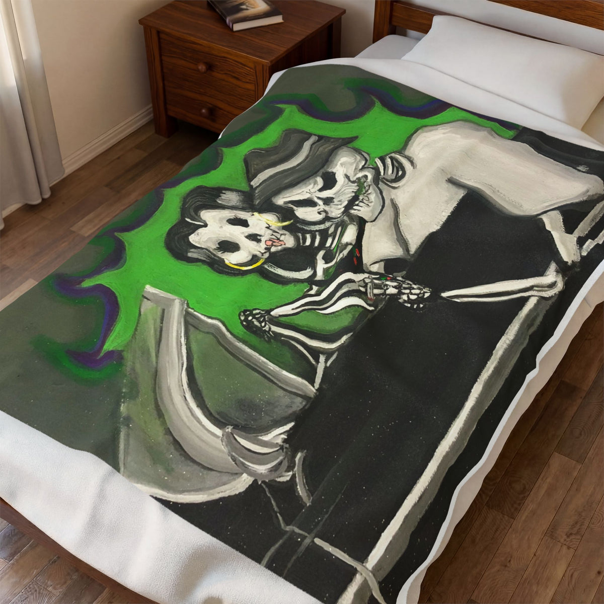 Ride With Me Velveteen Plush Blanket