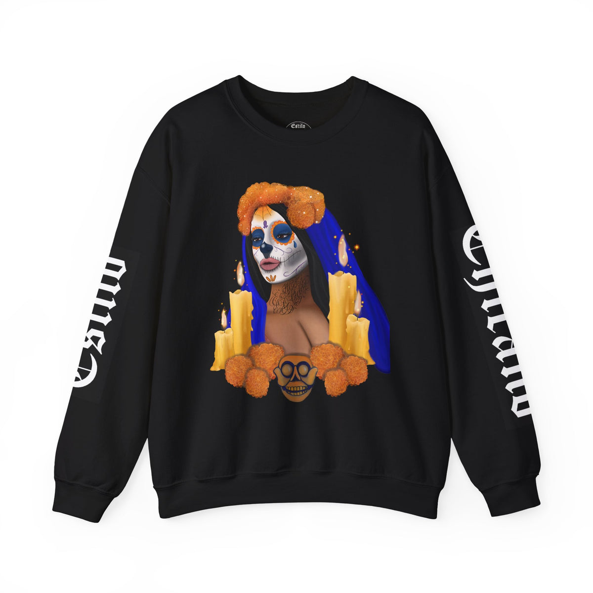 Blue Catrina Crewneck