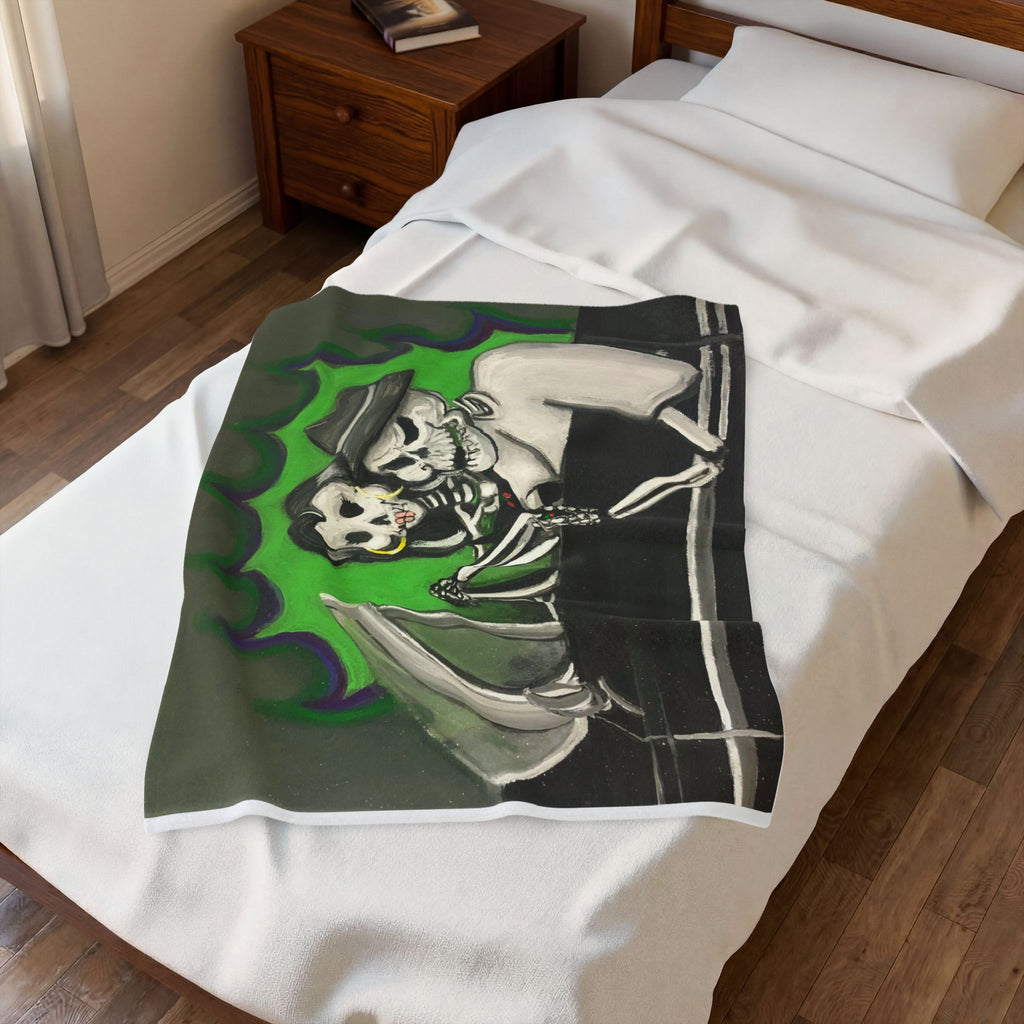 Ride With Me Velveteen Plush Blanket