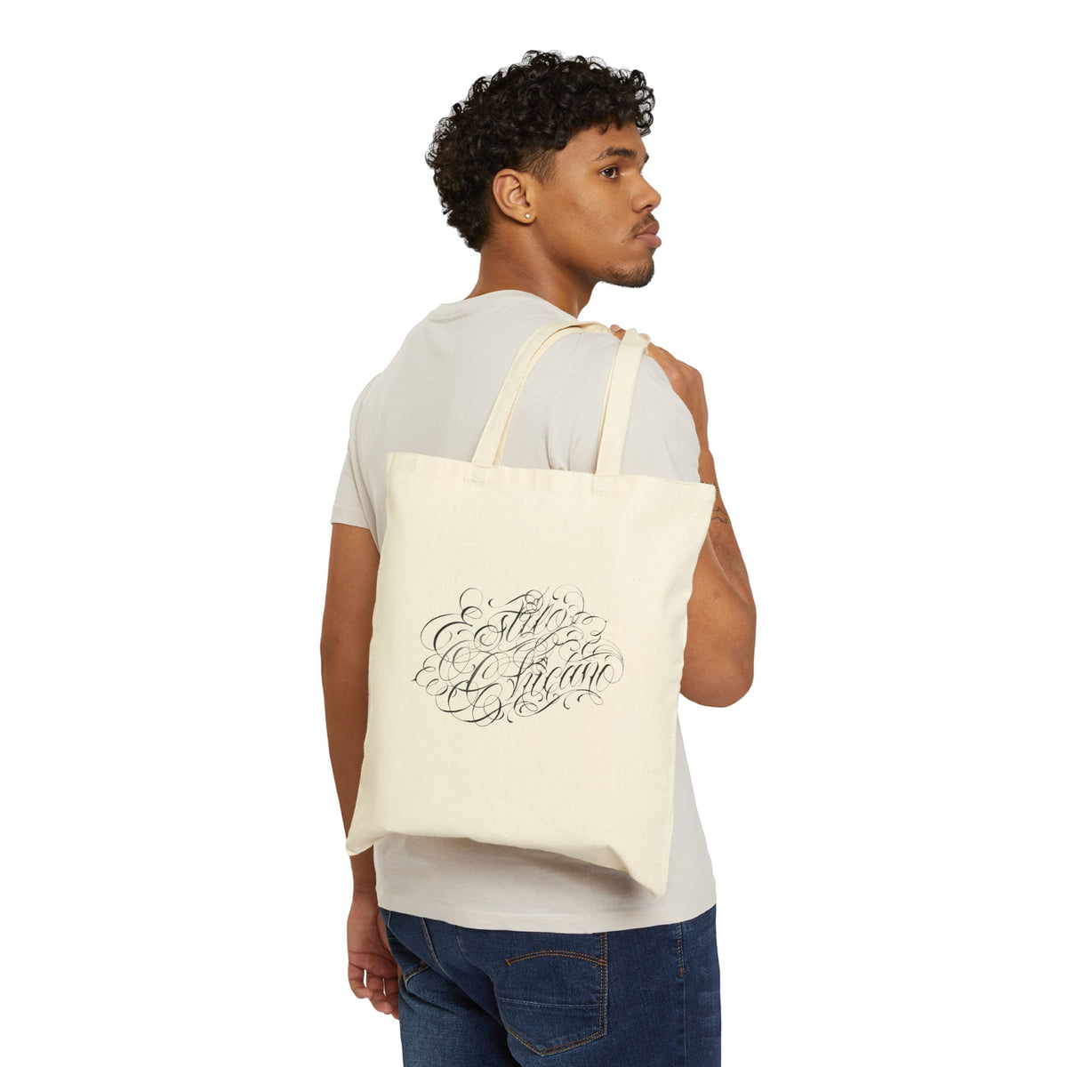 Blue Catrina Canvas Tote Bag
