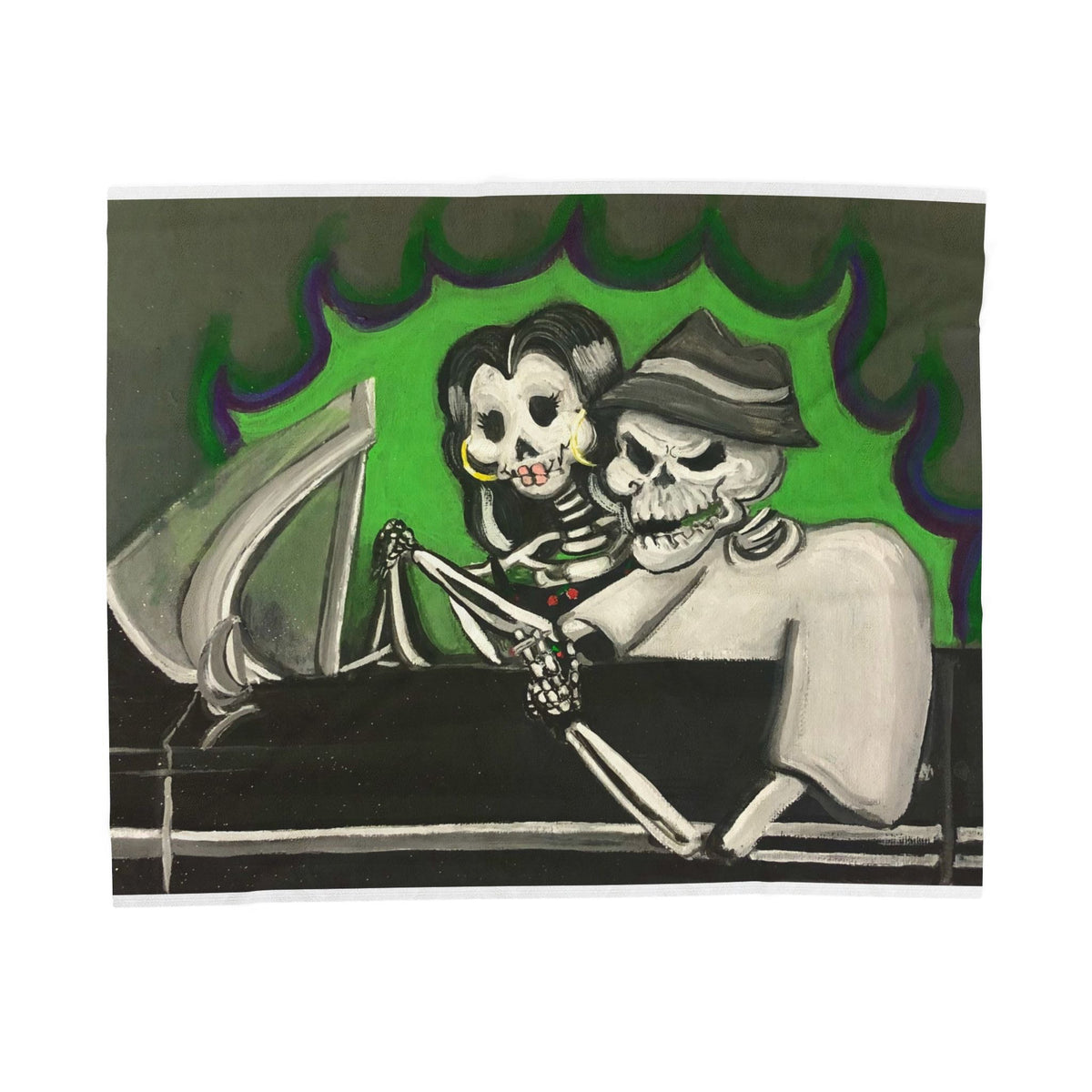 Ride With Me Velveteen Plush Blanket