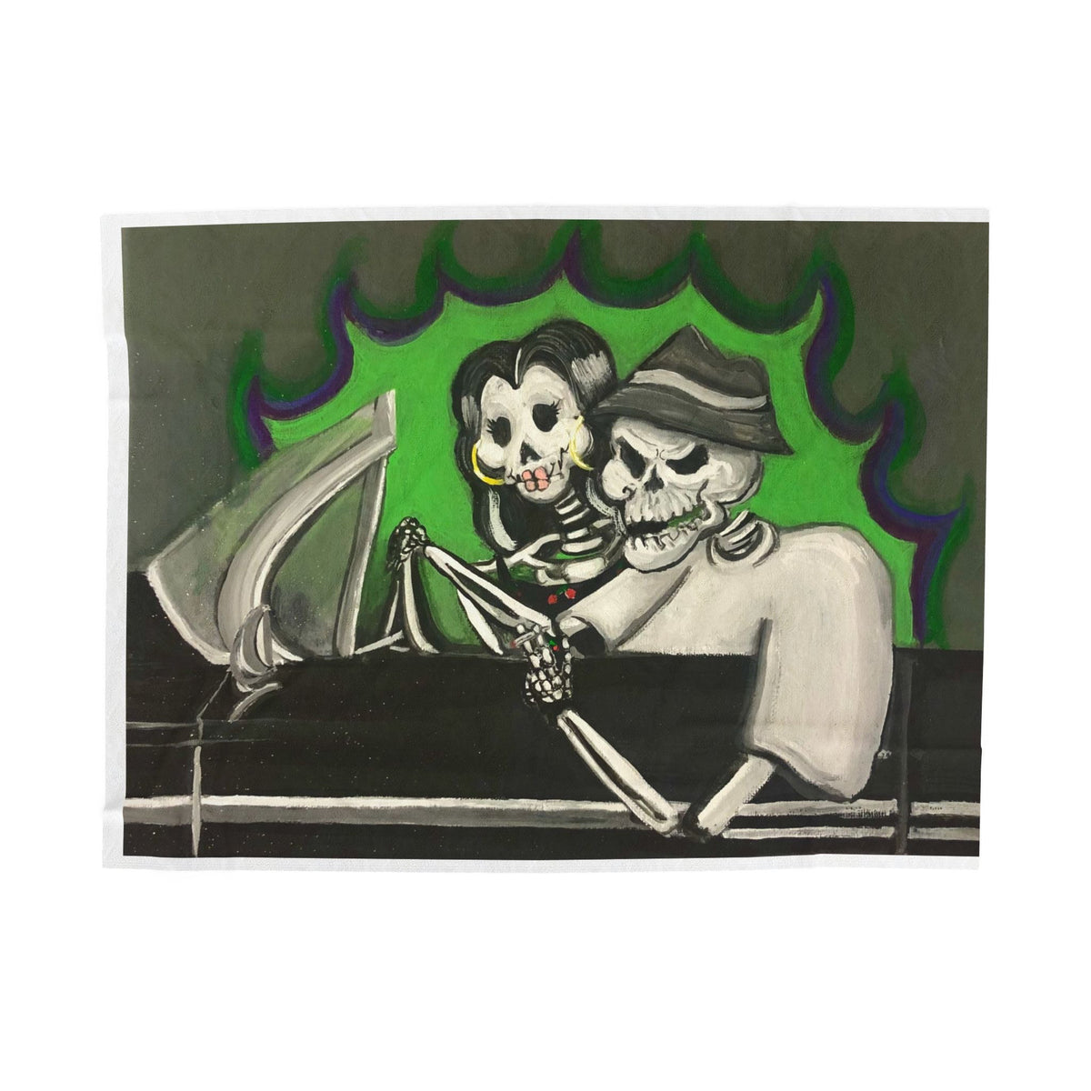 Ride With Me Velveteen Plush Blanket