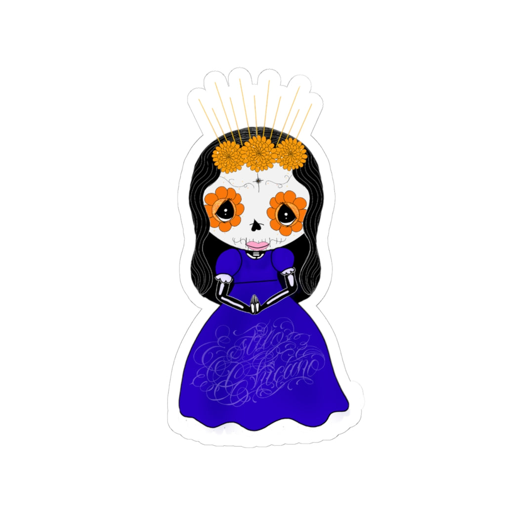 Praying Catrina Sticker