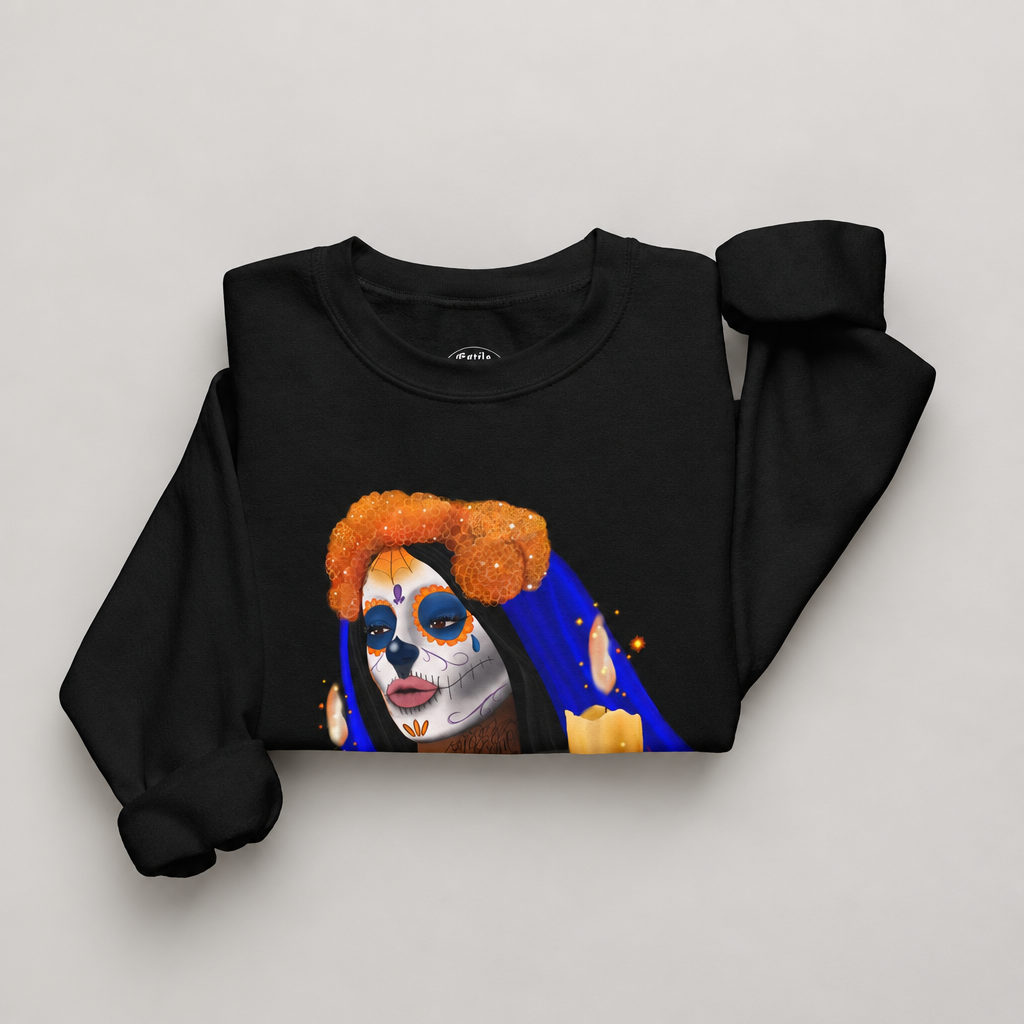 Blue Catrina Crewneck